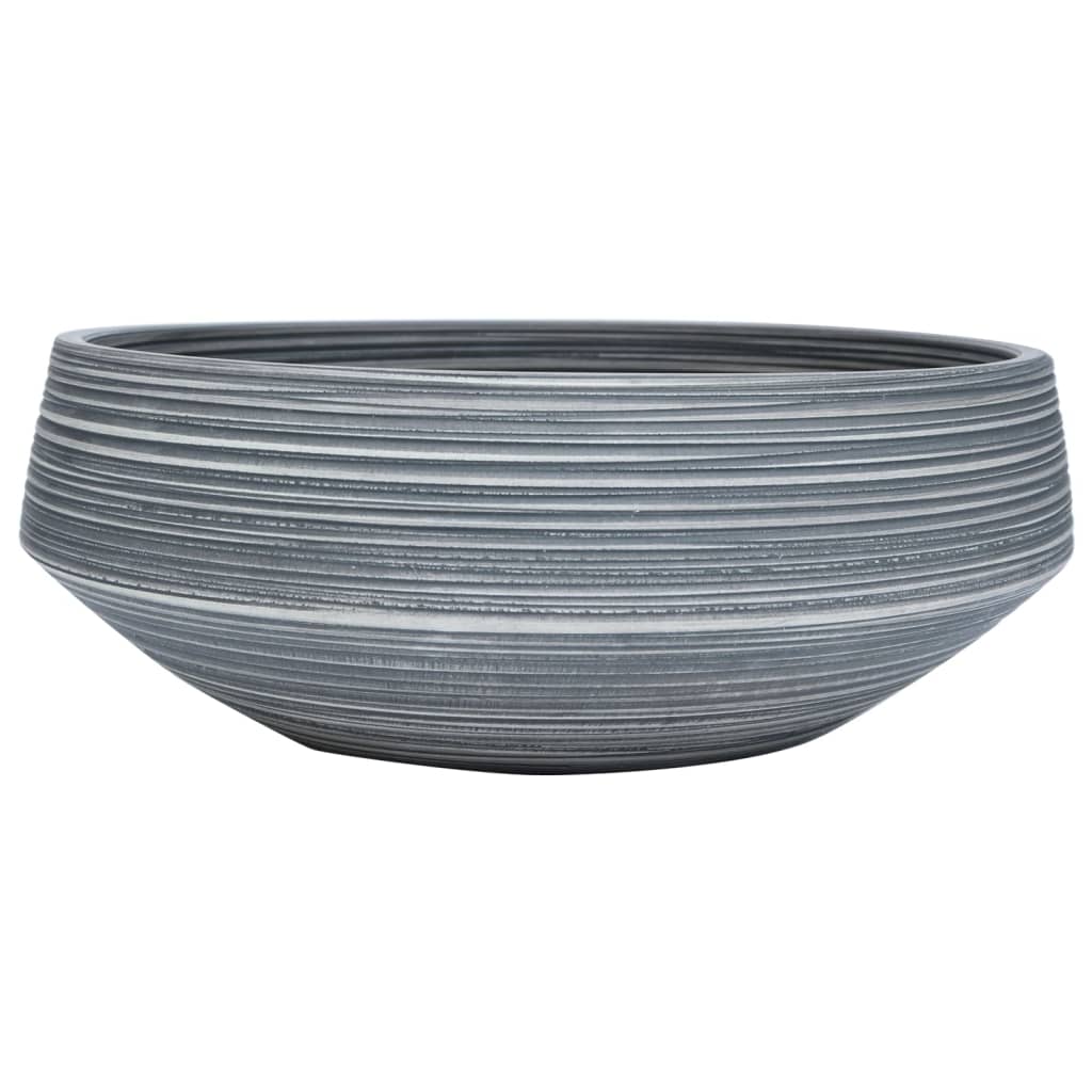 Vidaxl -Straktion Waschmaschine rund φ41x14 cm Keramikgrau