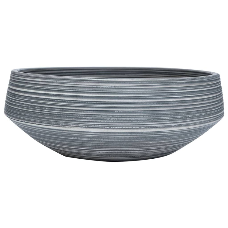 Vidaxl -Straktion Waschmaschine rund φ41x14 cm Keramikgrau