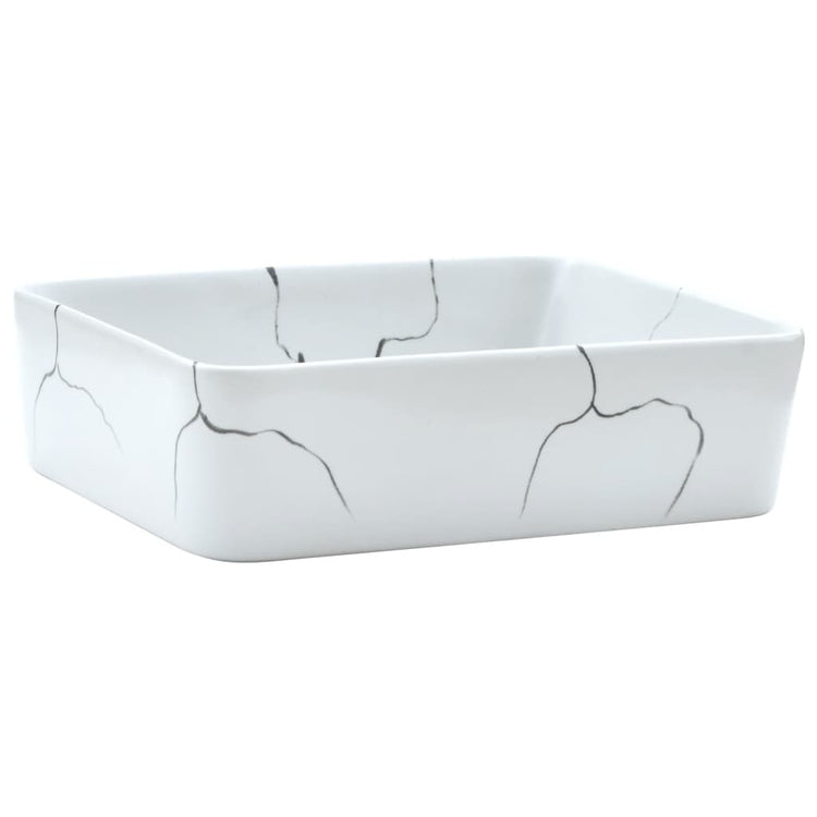 VIDAXL STRACK WASH BOK Regant 46x35,5x13 cm Keramik Weiß