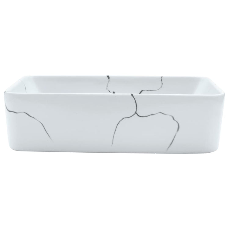 VIDAXL STRACK WASH BOK Regant 46x35,5x13 cm Keramik Weiß