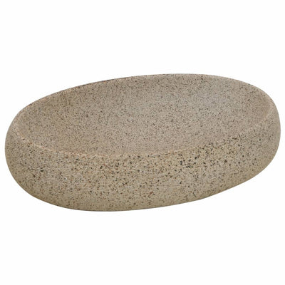 Vidaxx Aufsatzwaschbecken oval 59x40x15 cm aus Keramik sandfarben