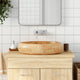 Vidaxl Stracture Waker ovaal 59x40x15 cm Keramikbraun