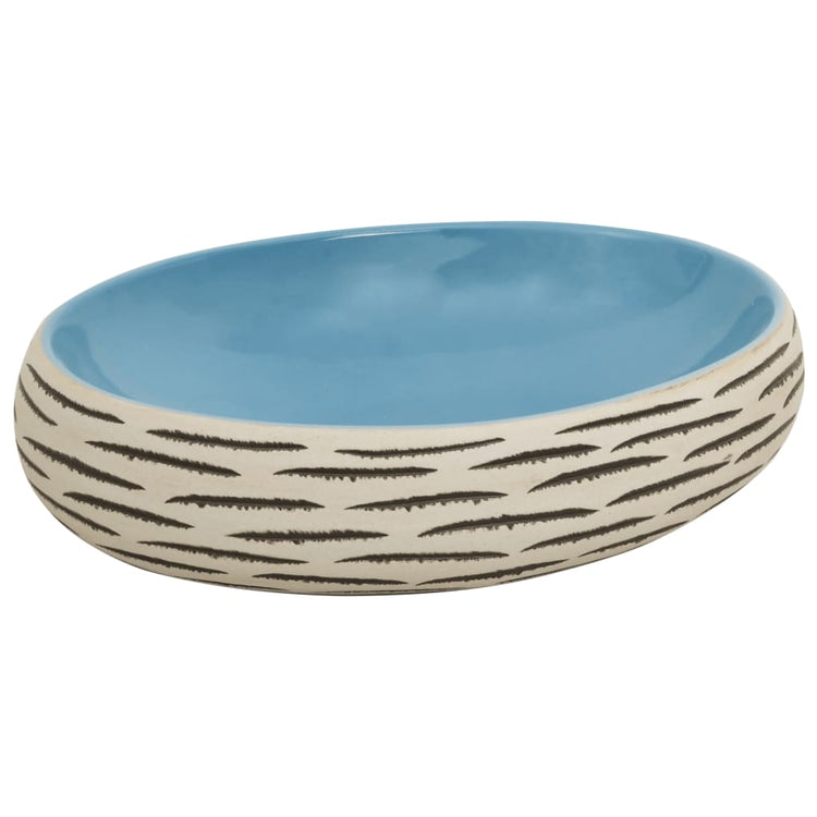 VIDAXL STRACTION WASKER OVAAL 59 x 40 x 15 cm Keramik Multi -Colored
