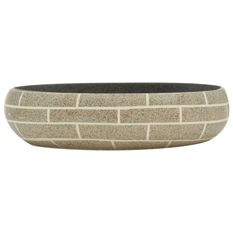 VIDAXL STRACTION WASKER OVAAL 59 x 40 x 15 cm Keramik Multi -Colored