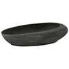 Vidaxx Aufsatzwaschbecken oval 59x40x14 cm Keramik grau und schwarz