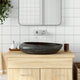 Vidaxx Aufsatzwaschbecken oval 59x40x14 cm Keramik grau und schwarz