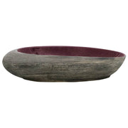 VIDAXL STRACTION WASKER OVAAL 59 x 40 x 14 cm Keramik lila und grau - afbeelding 3