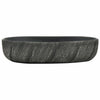 Vidaxx Aufsatzwaschbecken oval 59x40x14 cm Keramik schwarz
