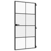 Vidaxx Innentür schmal 102,5x201,5 cm Hartglas und Aluminium schwarz