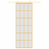 VIDAXL -Schiebetür 76x205 cm mattes ESG -Glas und Aluminium Gold gefärbt