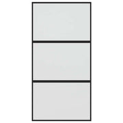 Vidaxl Schiebetür 102,5 x 205 cm gehärtetes Glas und Aluminiumschwarz - afbeelding 3