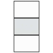 Vidaxl Schiebetür 102,5 x 205 cm gehärtetes Glas und Aluminiumschwarz - afbeelding 3