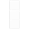 Vidaxl Schiebetür 76x205 cm gehärtetes Glas und Aluminium weiß
