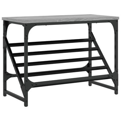 VIDAXL -Schuhregal 60x30x45 cm verarbeitetes Holzgrau Sonoma