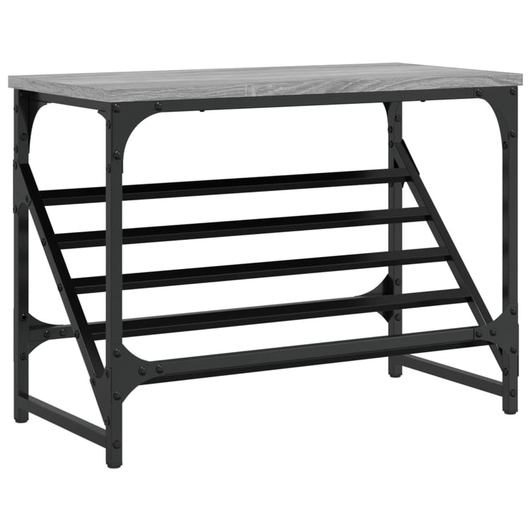 VIDAXL -Schuhregal 60x30x45 cm verarbeitetes Holzgrau Sonoma