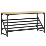 VIDAXL -Schuhregal 90x30x45 cm verarbeitetes Holz Sonoma Eiche farbig - afbeelding 2