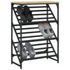 VIDAXL -Schuhregal 60x30x85 cm verarbeitetes Holz Sonoma Eiche gefärbt