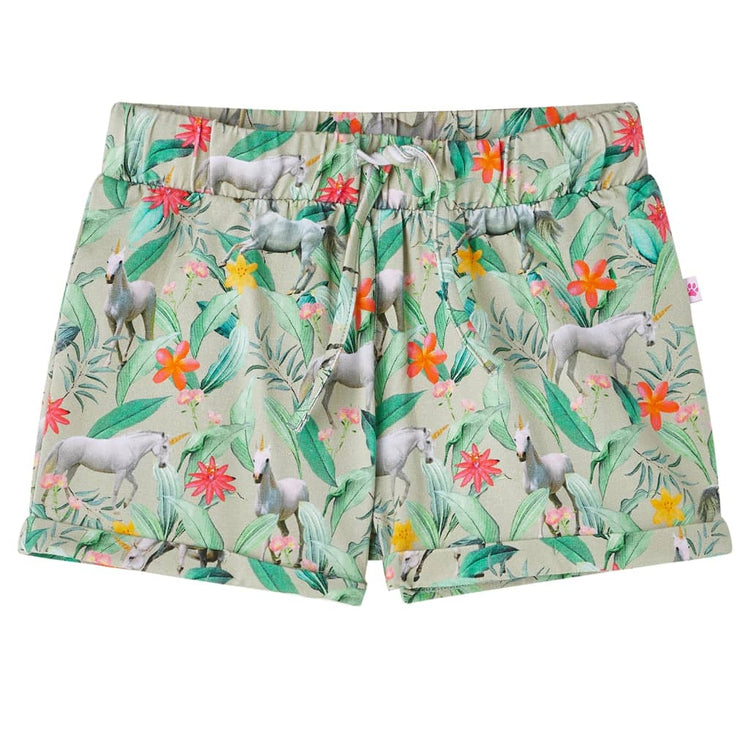 VidaXL Kindershorts mit Kordelzug 116 helles Khaki