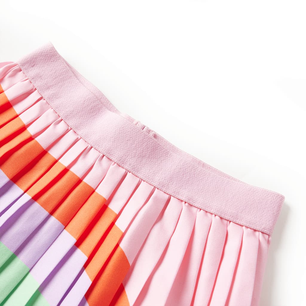 VidaXL Kinderrock plissiert 128 Hellrosa
