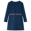 VidaXL Kinderkleid mit langen Ärmeln 128 Marineblau