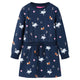 VidaXL Kinderkleid mit langen Ärmeln 116 Marineblau
