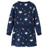 VidaXL Kinderkleid mit langen Ärmeln 116 Marineblau