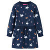 VidaXL Kinderkleid mit langen Ärmeln 140 Marineblau