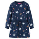 VidaXL Kinderkleid mit langen Ärmeln 140 Marineblau