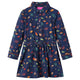 VidaXL Kinderkleid mit langen Ärmeln 104 Marineblau