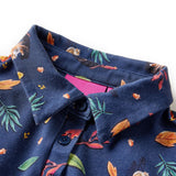 VidaXL Kinderkleid mit langen Ärmeln 104 Marineblau - afbeelding 3