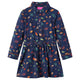 VidaXL Kinderkleid mit langen Ärmeln 116 Marineblau