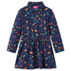 VidaXL Kinderkleid mit langen Ärmeln 140 Marineblau
