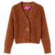 Vidaxl Kinder-Cardigan gestrickt 104 cognacfarben