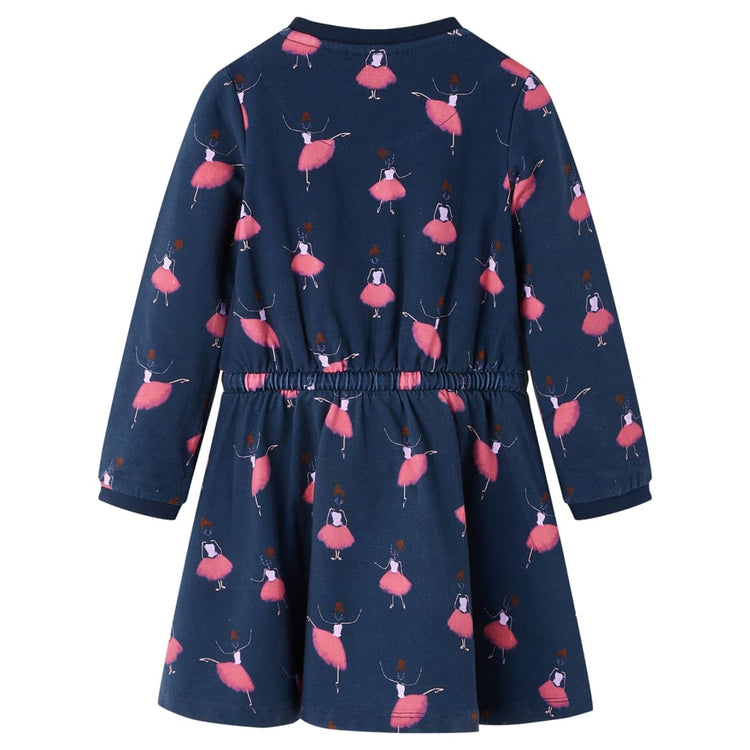 VidaXL Kinderkleid 128 Marineblau