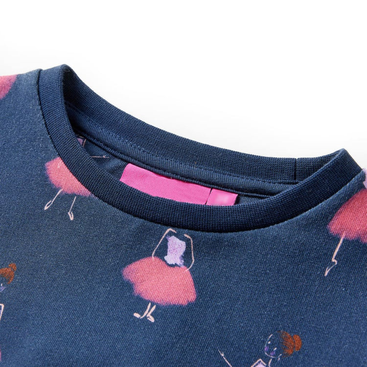 VidaXL Kinderkleid 140 Marineblau