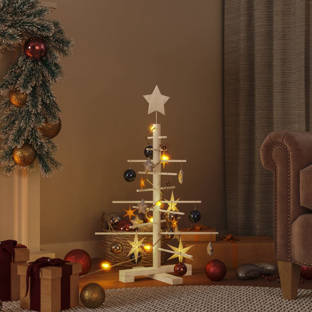 Vidaxx Weihnachtsdekoration Weihnachtsbaum 75 cm aus massivem Kiefernholz