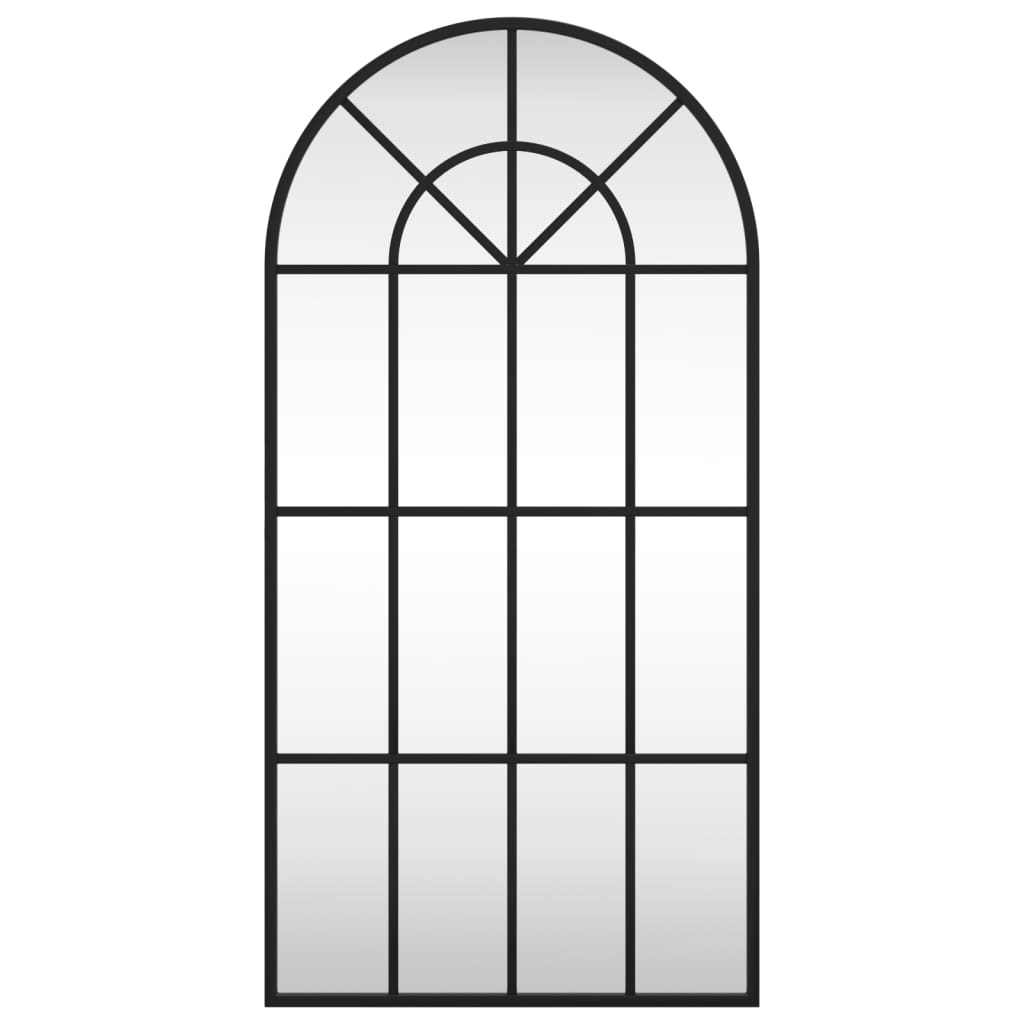 Vidaxl Wandspiegel Boog 40x80 cm Eisenschwarz