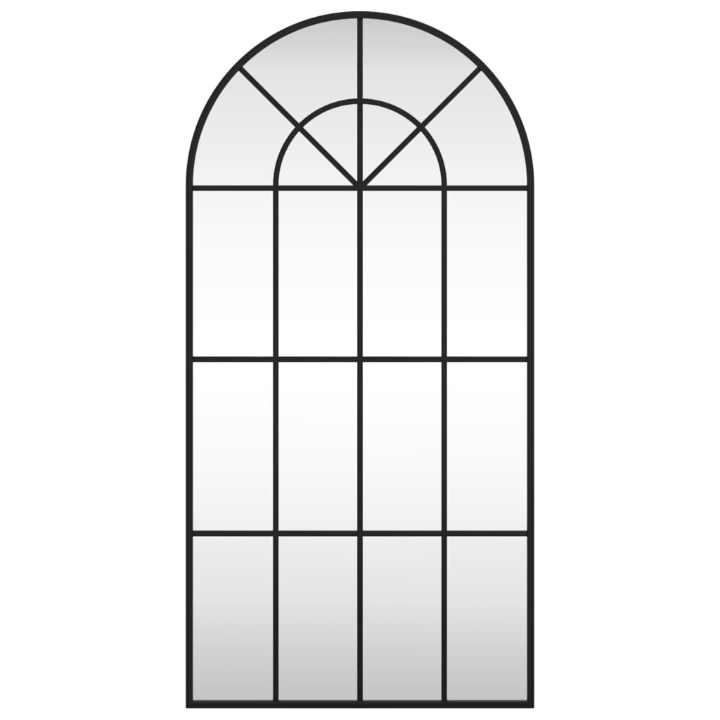 Vidaxl Wandspiegel Boog 50x100 cm Eisen schwarz