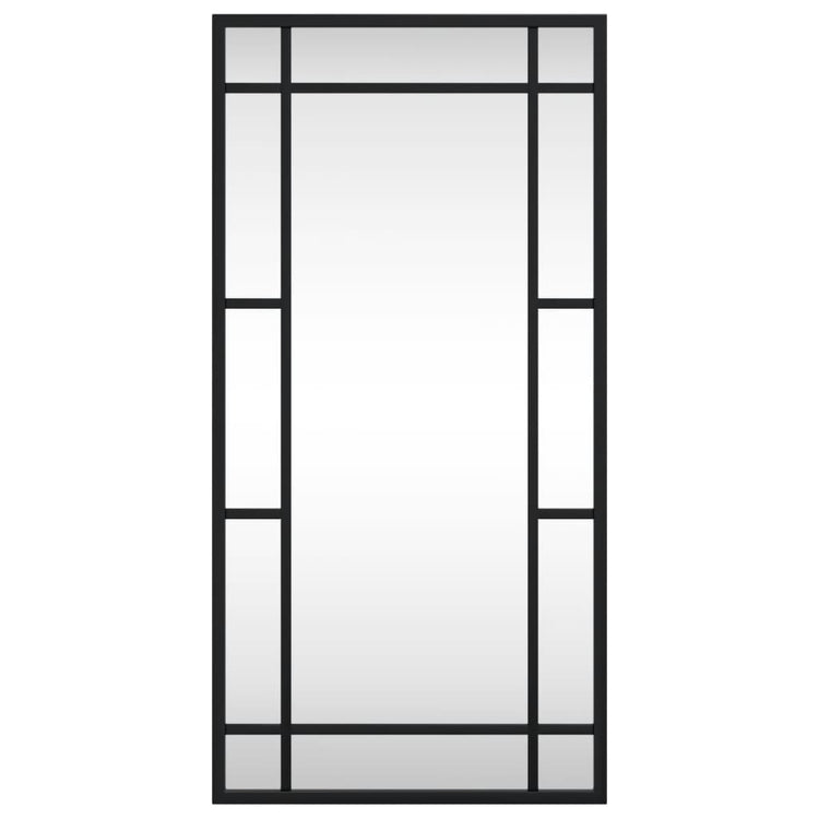 Vidaxl Wandspiegel rechteckig 30 x 60 cm Eisenschwarz