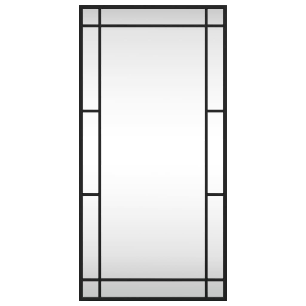 Vidaxl Wandspiegel rechteckig 40 x 80 cm Eisenschwarz