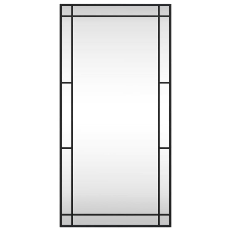 Vidaxl Wandspiegel rechteckig 50 x 100 cm Eisenschwarz