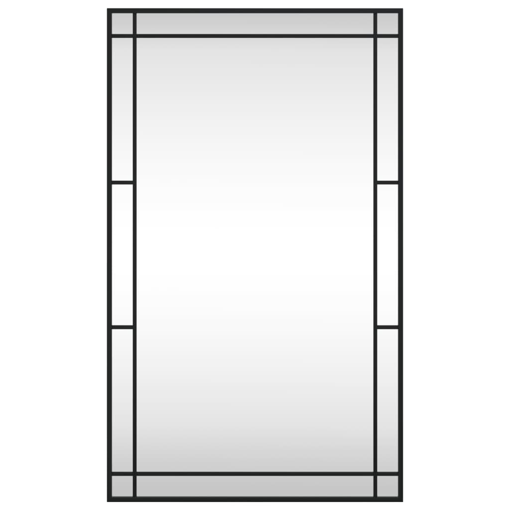 Vidaxl Wandspiegel rechteckig 60x100 cm Eisenschwarz