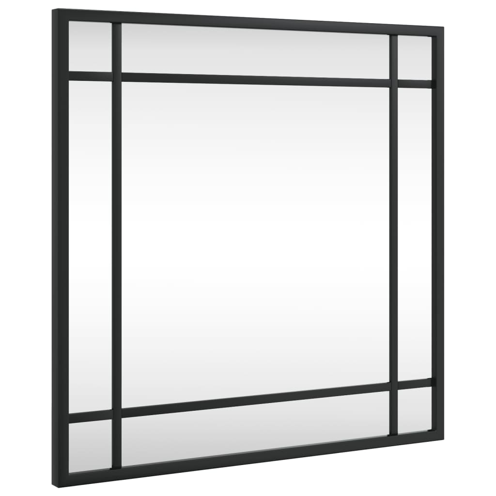Vidaxl Wandspiegel Quadrat 40 x 40 cm Eisen schwarz
