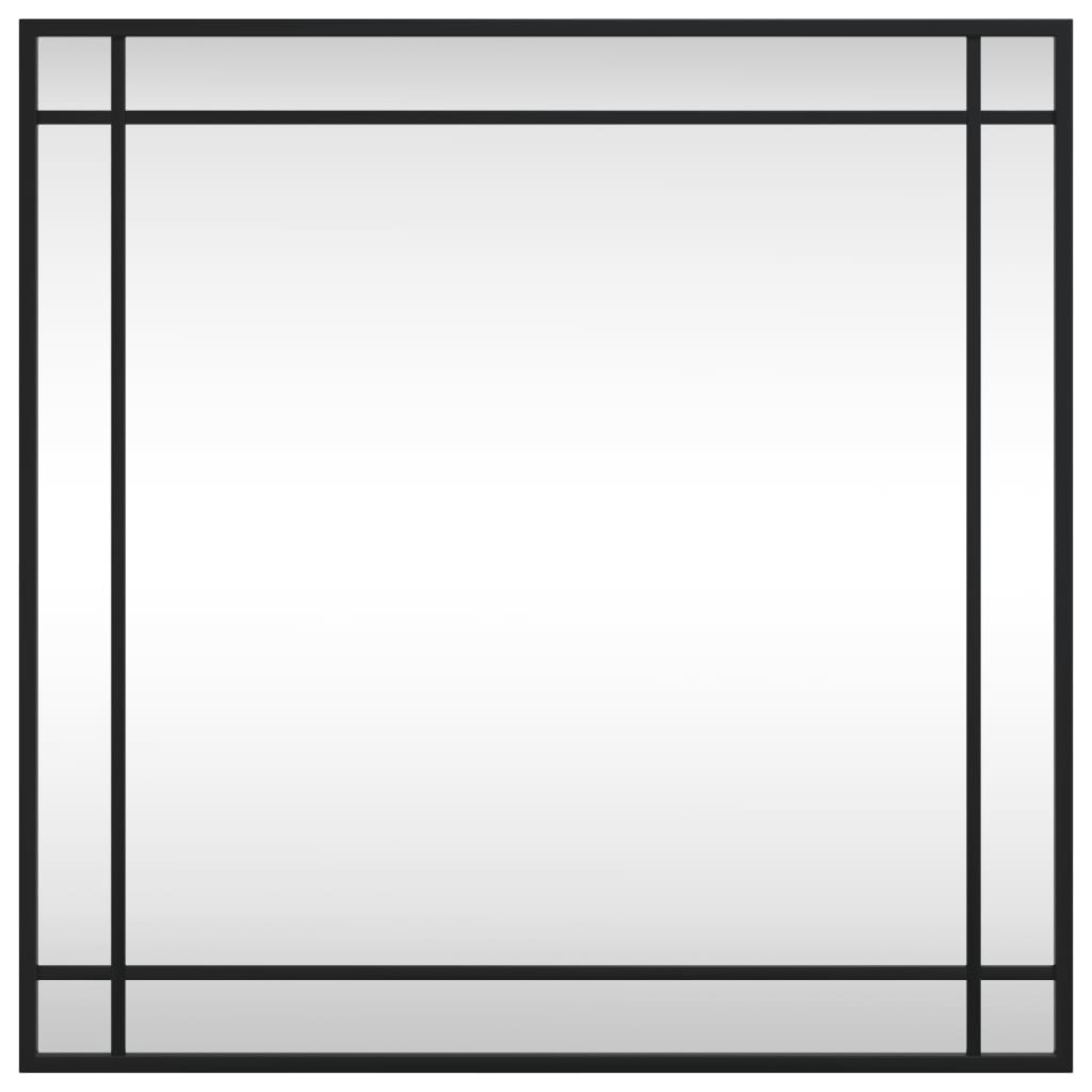 Vidaxl Wandspiegel Quadrat 60x60 cm Eisen schwarz