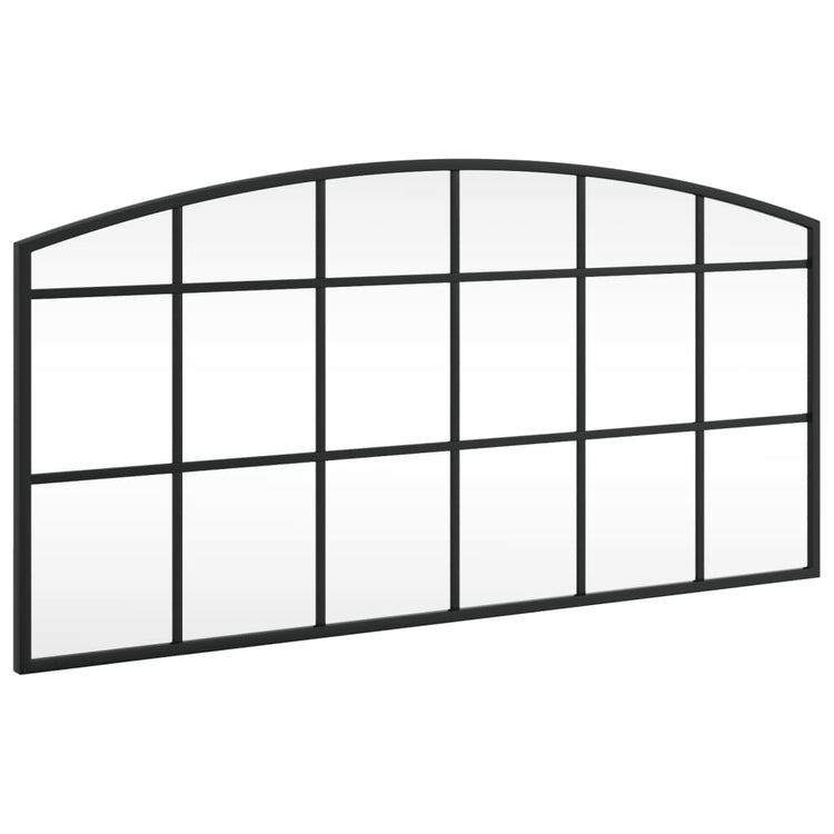 Vidaxx Wandspiegelbogen 80x40 cm Eisen schwarz