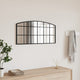 Vidaxx Wandspiegelbogen 80x40 cm Eisen schwarz