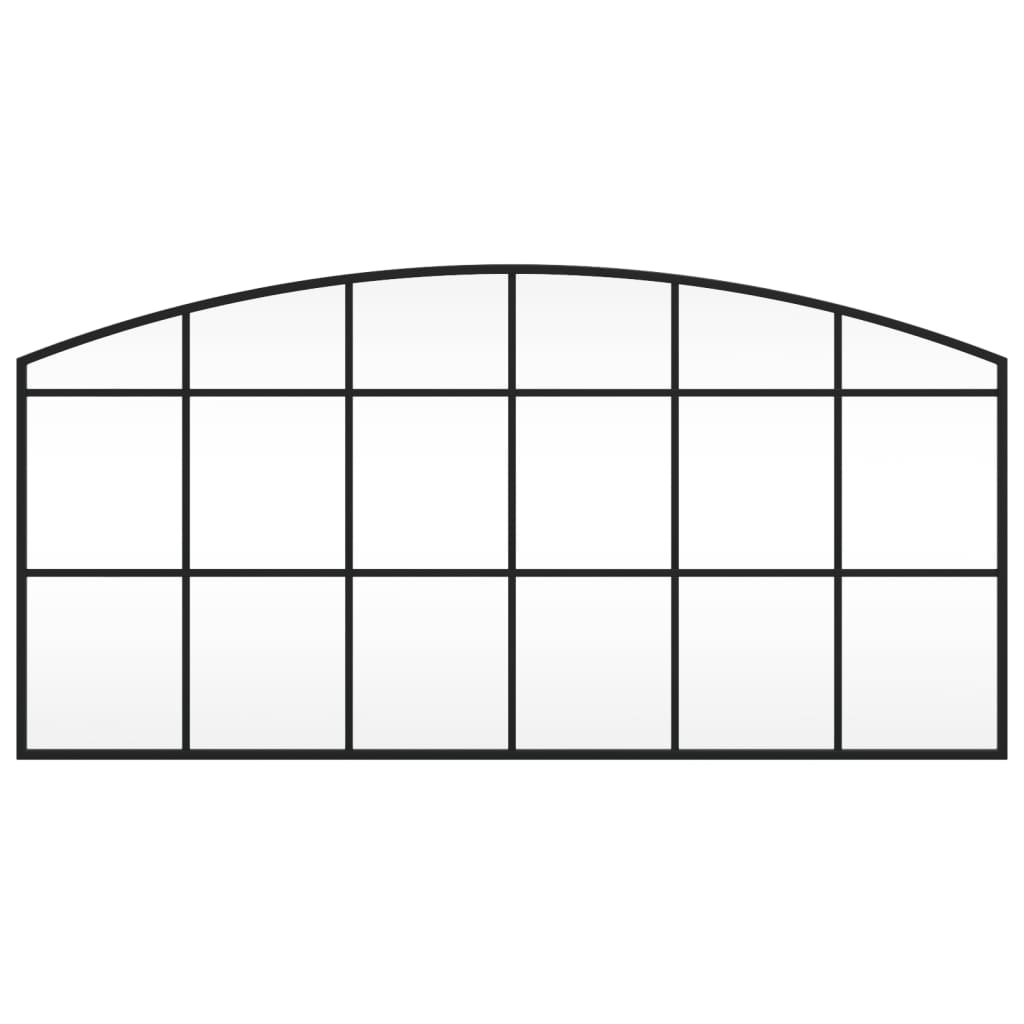 Vidaxl Wandspiegel Boog 100x50 cm Eisen schwarz