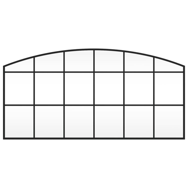 Vidaxl Wandspiegel Boog 100x50 cm Eisen schwarz