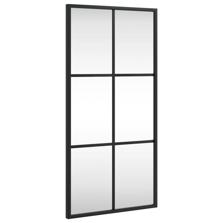 Vidaxl Wandspiegel rechteckig 30 x 60 cm Eisenschwarz
