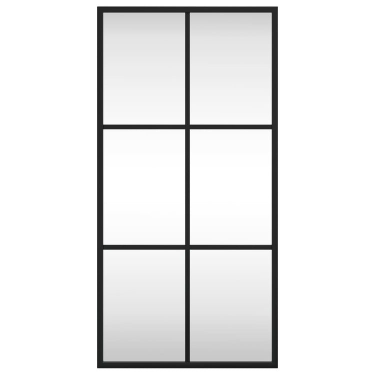 Vidaxl Wandspiegel rechteckig 30 x 60 cm Eisenschwarz